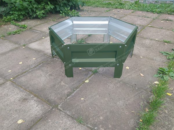 Клумба шестигранная с полимерным покрытием (1 ярус) — изображение 1