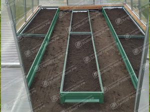 Грядки в теплицу «Усиленные» с полимерным покрытием (высота 20 см)